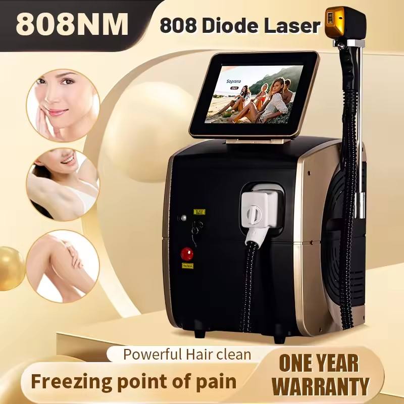 Diode Laser Hair Removal 808Nm 755Nm 1064Nm - Portable 3000w 4500w Ice Platinum Titanium