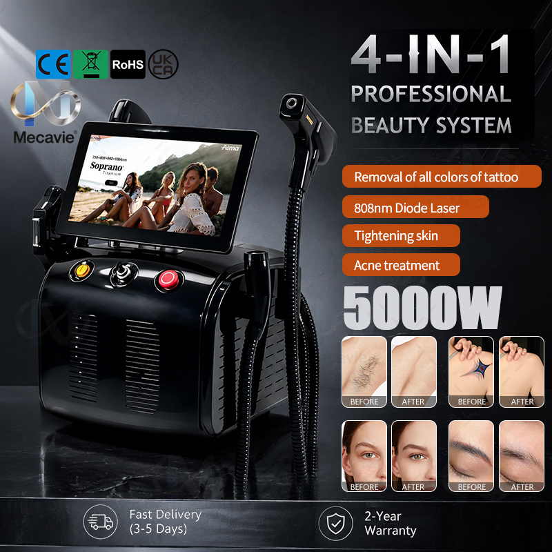 4in1 Soprano Titanium Ice Plat - Ice Titanium Diode Laser Machine 评论和价格