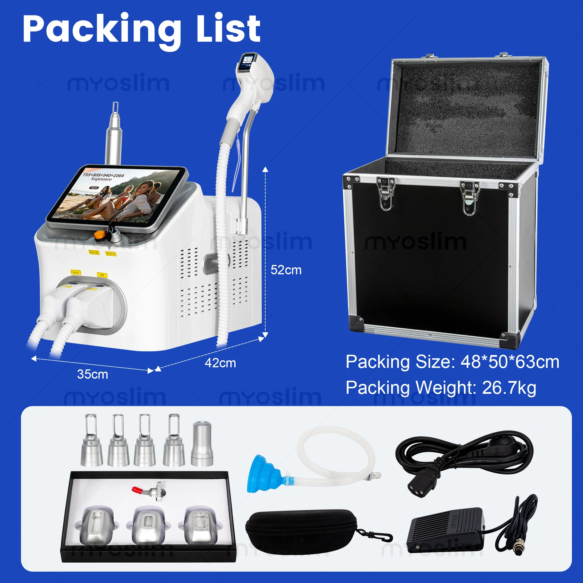 Professional 2IN1 Diode Laser  - Nd Yag Laser Tattoo Removal Machine 评论和价格