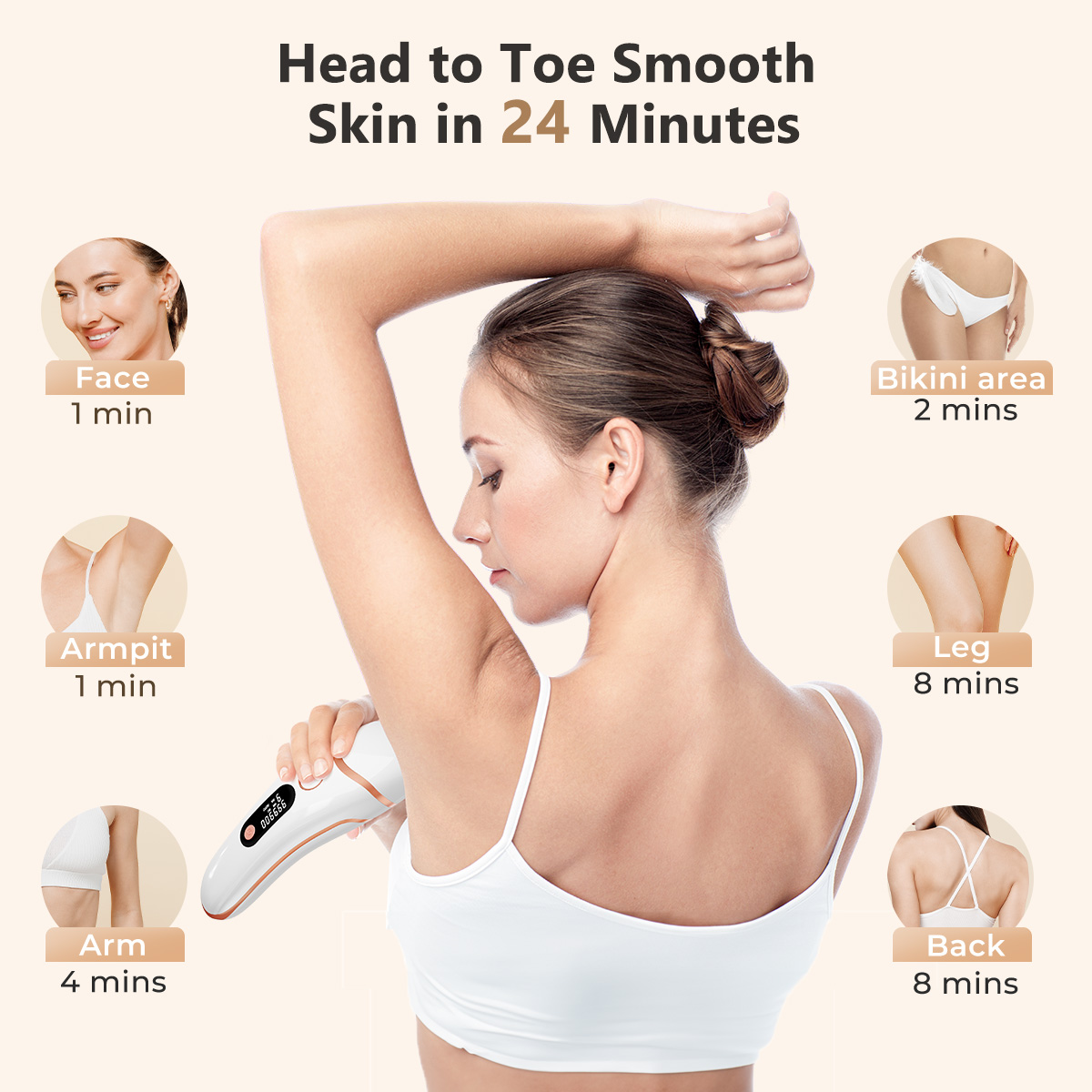 IPL Epilator 999000 Flashes La - Ipl Hair Removal Handset Permanent 评论和价格