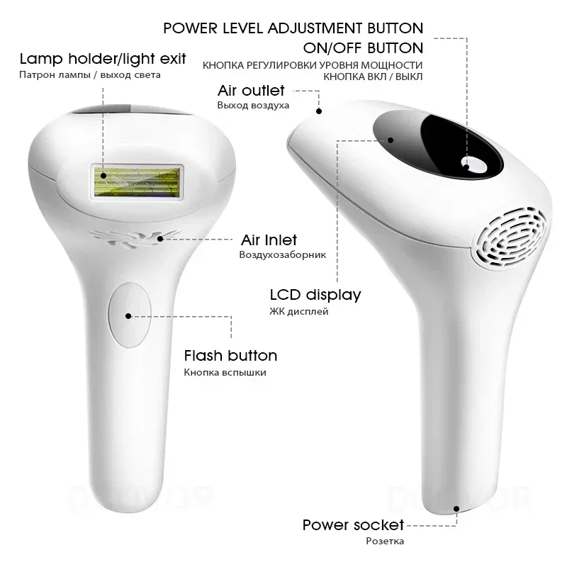 900000 Flashes Laser Epilator  - Ipl Hair Removal Handset Permanent 评论和价格