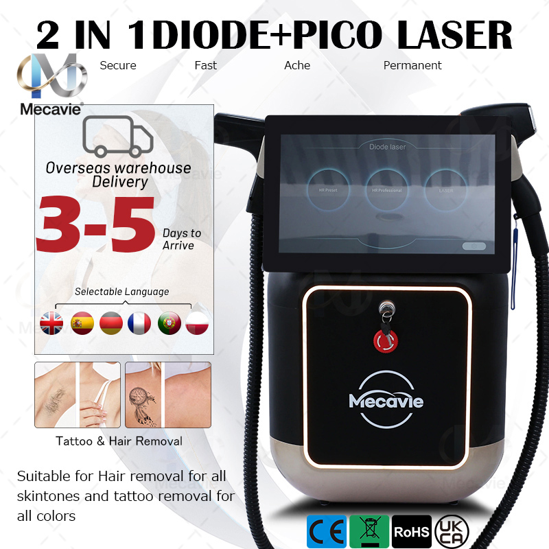 5000W Soprano 2 in 1 808+ Pico - Alexandrite Laser Hair Removal Machine 评论和价格