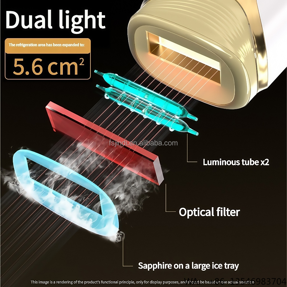 2025 Newest Double Lamp Sapphi - Home Ipl Hair Removal Sapphire Cooling 评论和价格