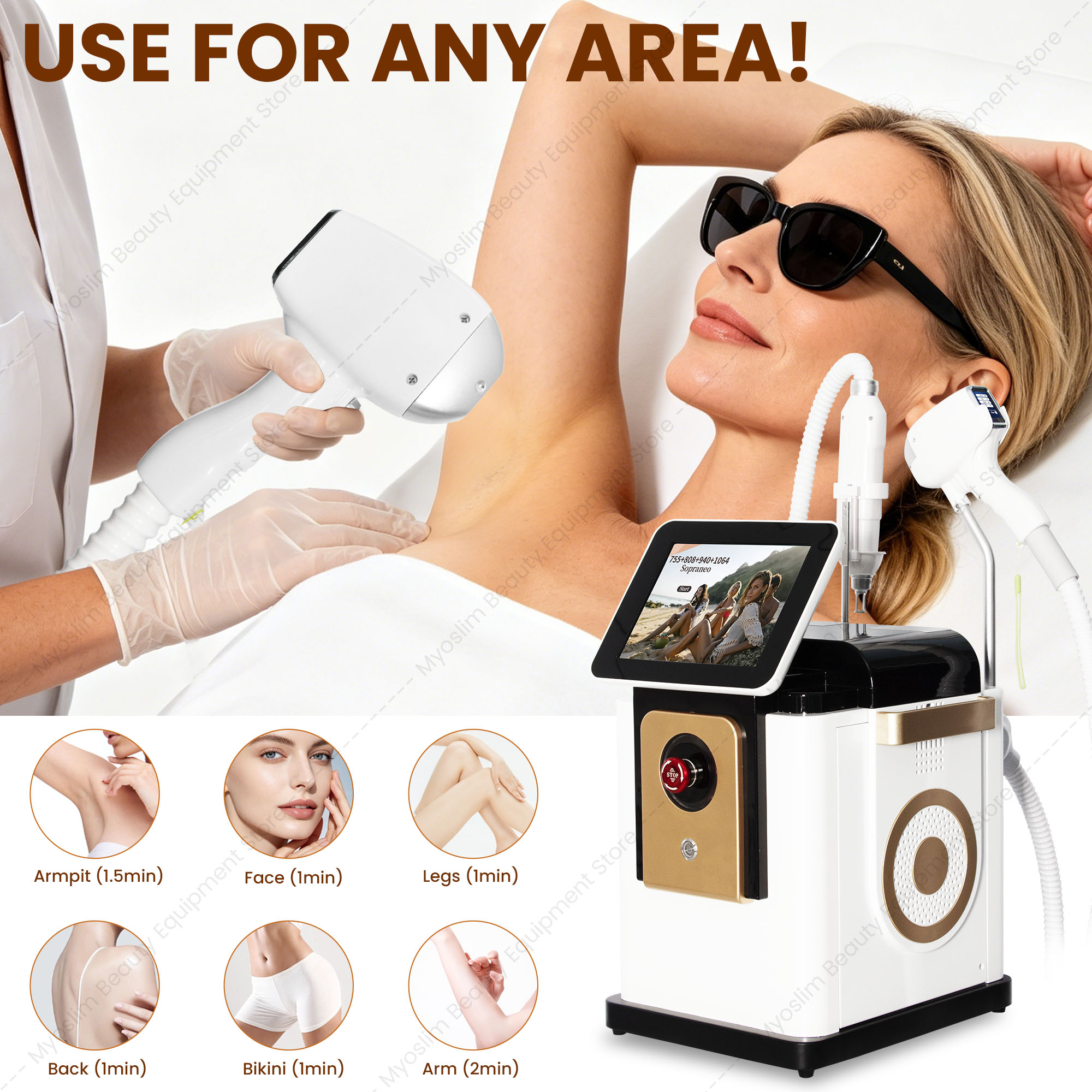 Two-in-One Diode Laser Hair Re - Diode Laser Hair Removal 808Nm 755Nm 1064Nm 评论和价格