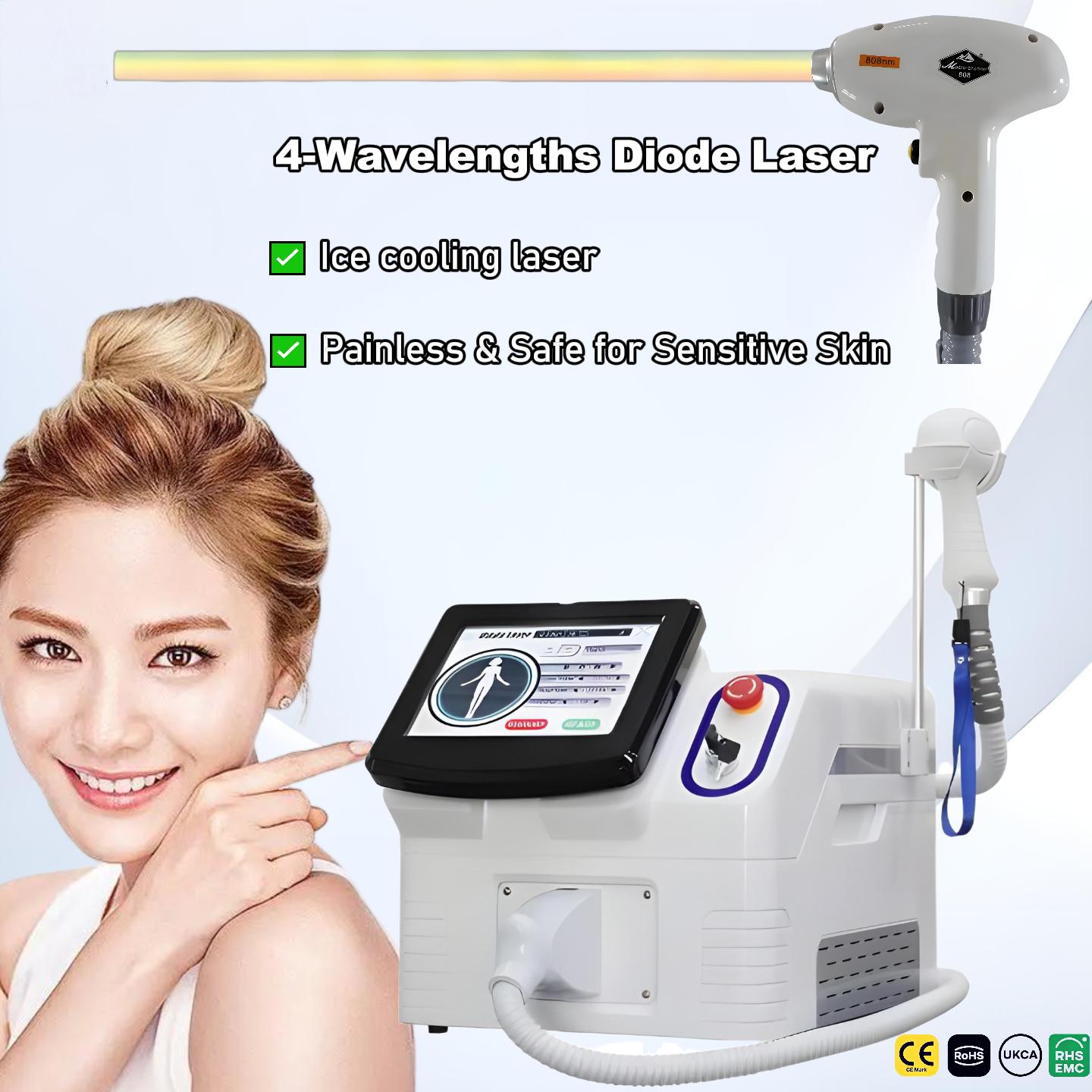 2026 4000W Diode 755 808 1064n - Ice Titanium Diode Laser Machine 评论和价格